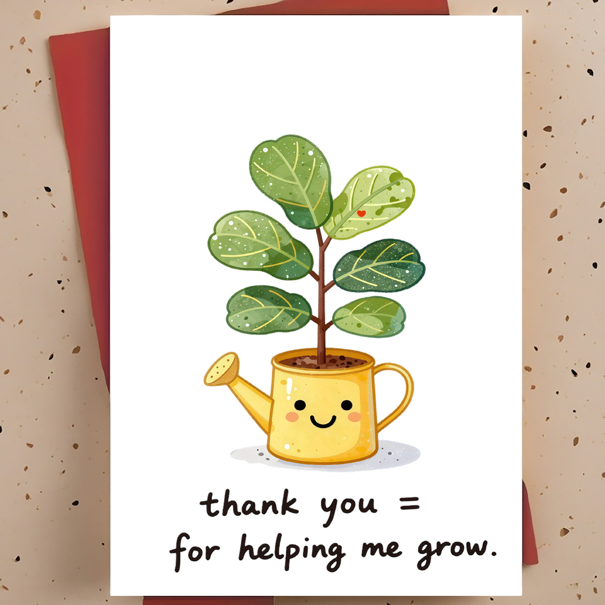Plant Parental - การ์ดขอบคุณแสนหวานและอบอุ่น 1 ใบสำหรับครู ผู้ให้คำปรึกษา และผู้ปกครอง -