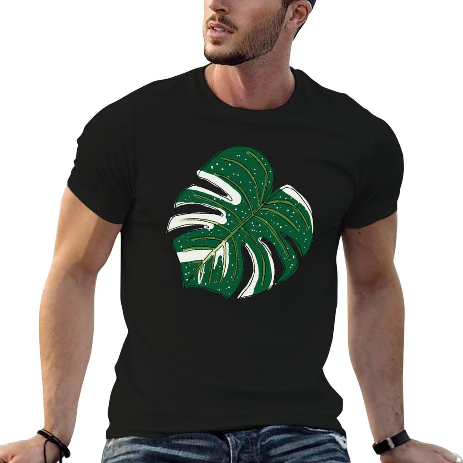 Monstera Thai Constellation - เสื้อยืดลายกลุ่มดาวมอนสเตอร่าไทย เสื้อยืดเดินป่าน้ำหนักเบา