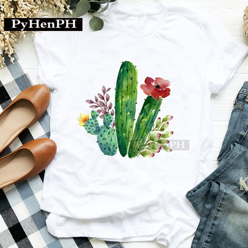 เสื้อยืดแฟชั่นลายกระบองเพชร แข - Plant Parental บทวิจารณ์และราคา