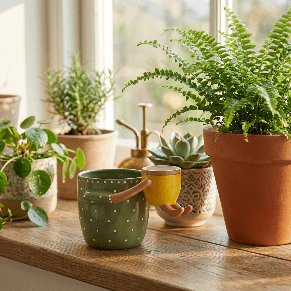 กระถางเรซิ่นลายจุดสำหรับปลูกต้ - Plant Parental บทวิจารณ์และราคา
