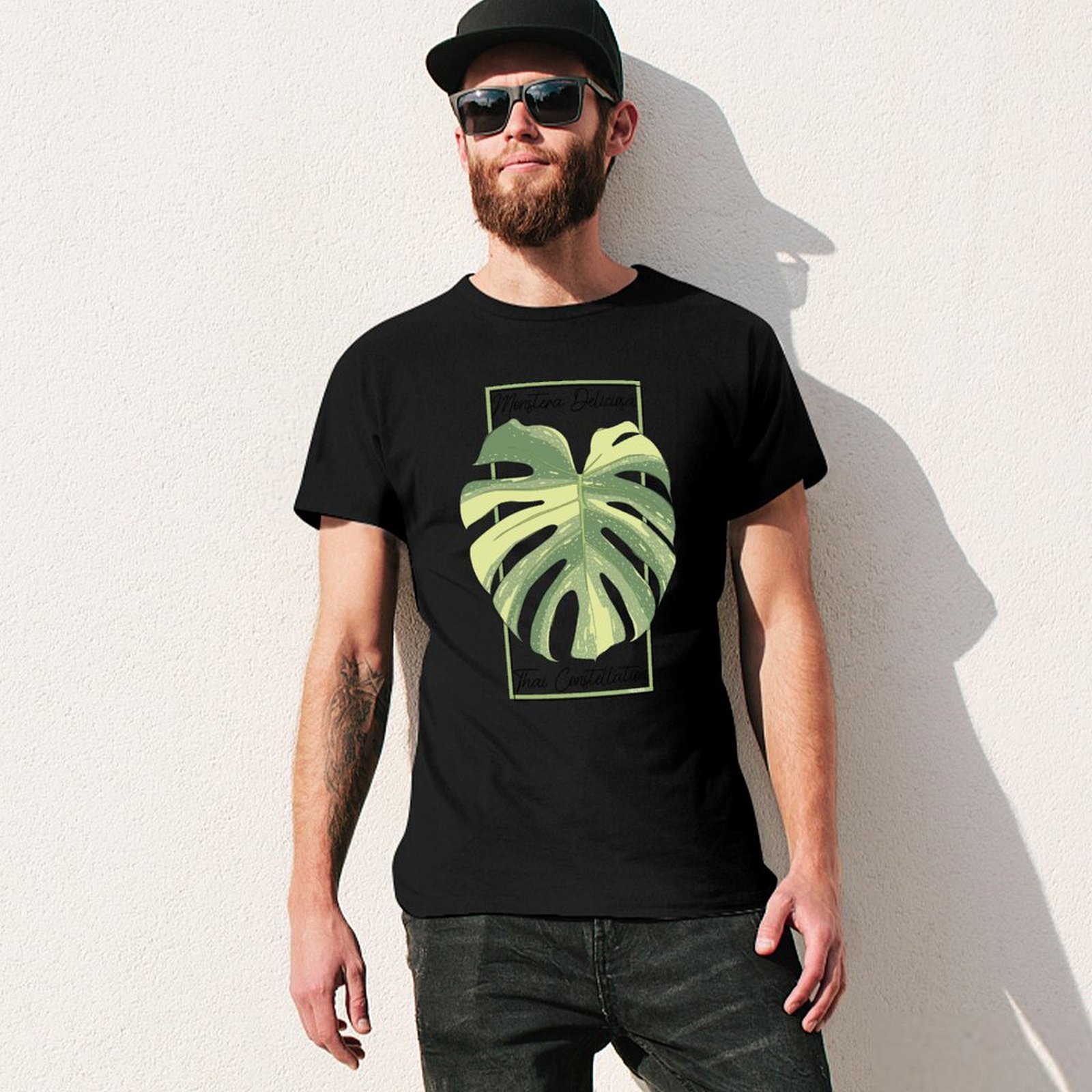 เสื้อยืดลายตราสัญลักษณ์พฤกษศาส - Monstera Thai Constellation บทวิจารณ์และราคา